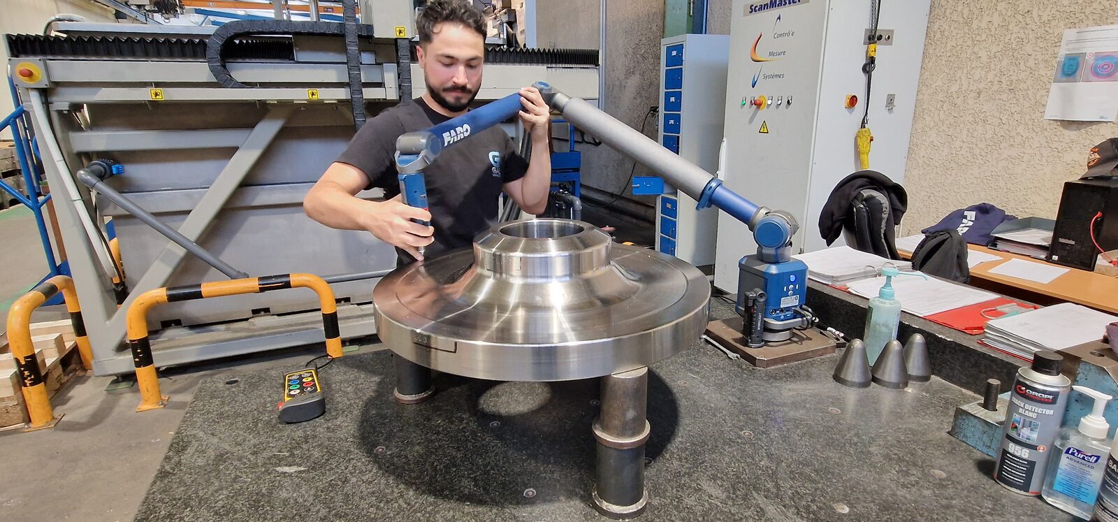 Contrôle tridimensionnel au bras de mesure — GALY